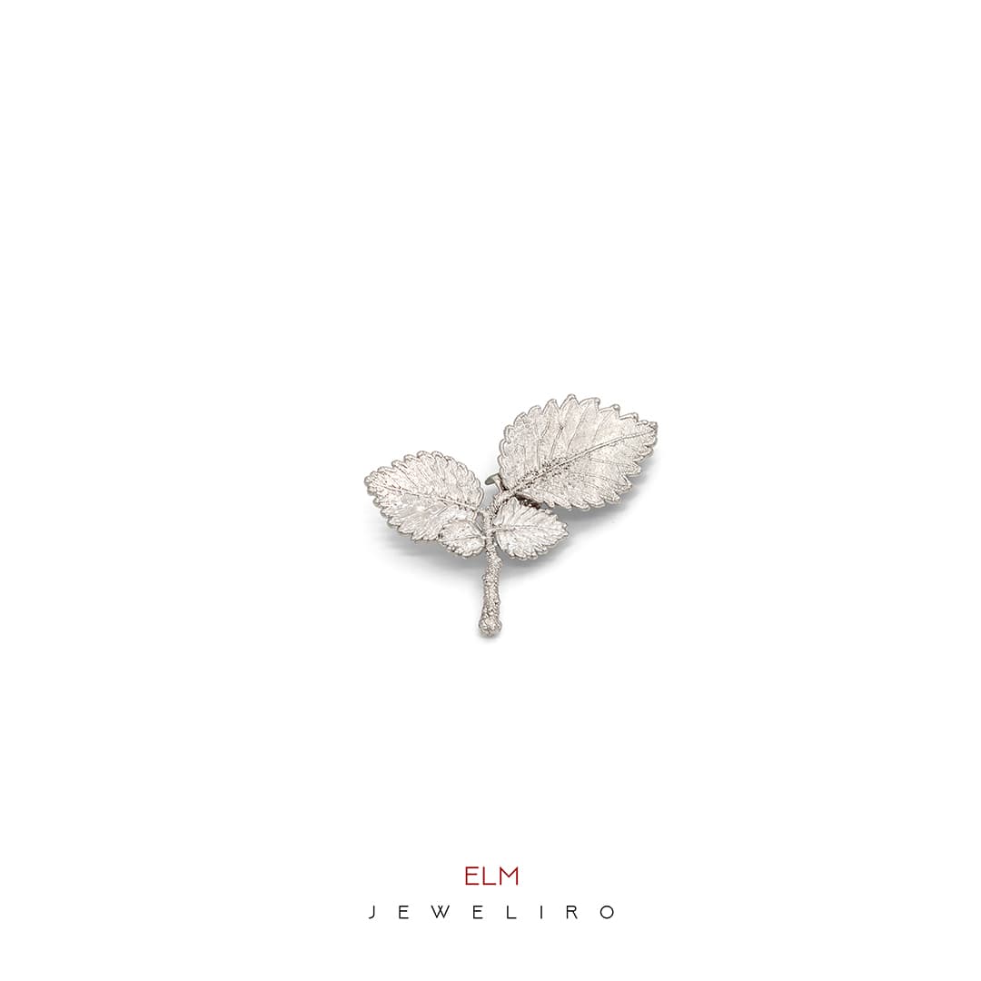 Elm-rhodium-brooch-JL.JBW.03080-min گل سینه برگ نارون روکش رودیوم کد JL.JBW.03080