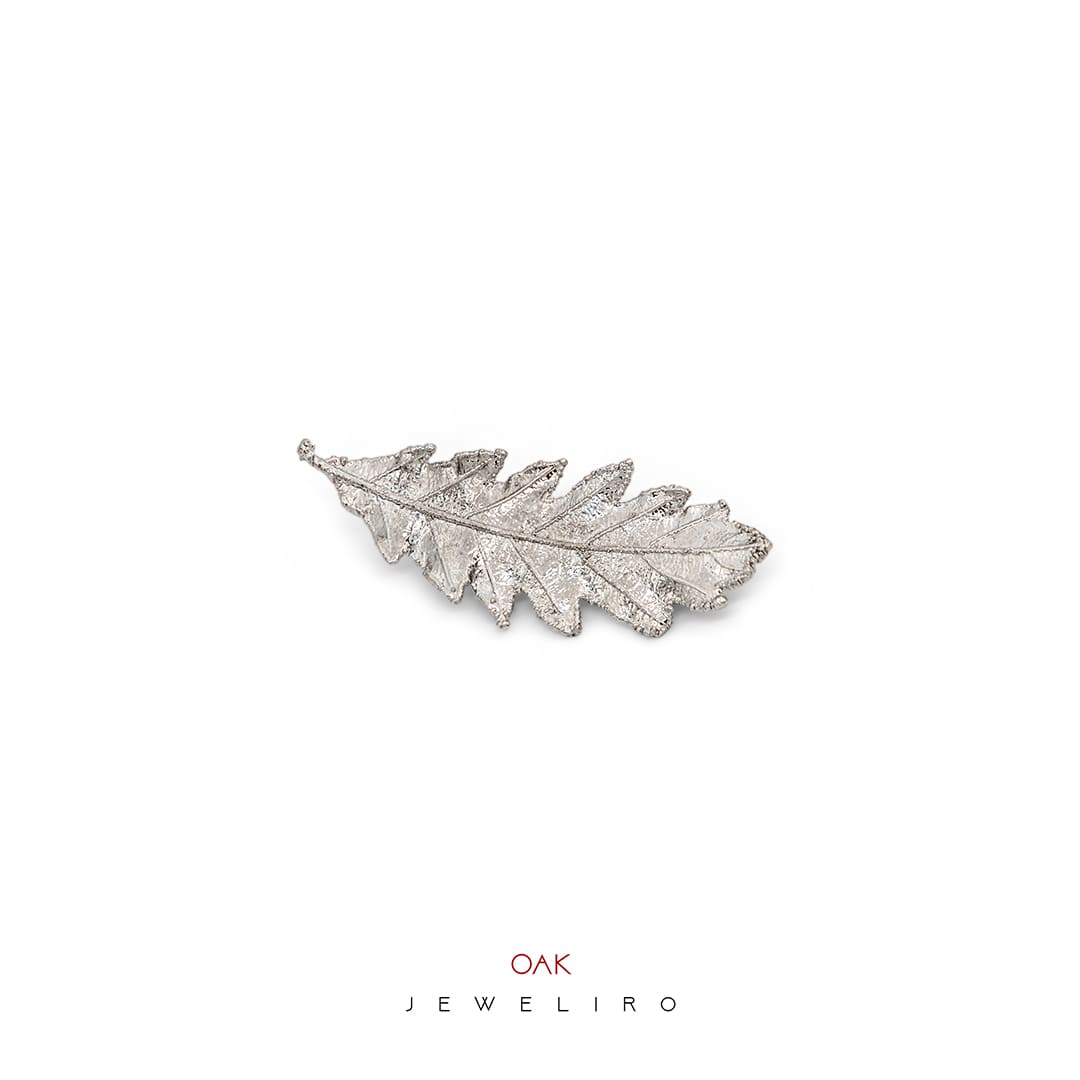 Oak-rhodium-brooch-JL.JBW.01136-min گل سینه برگ بلوط روکش رودیوم کد JL.JBW.01136