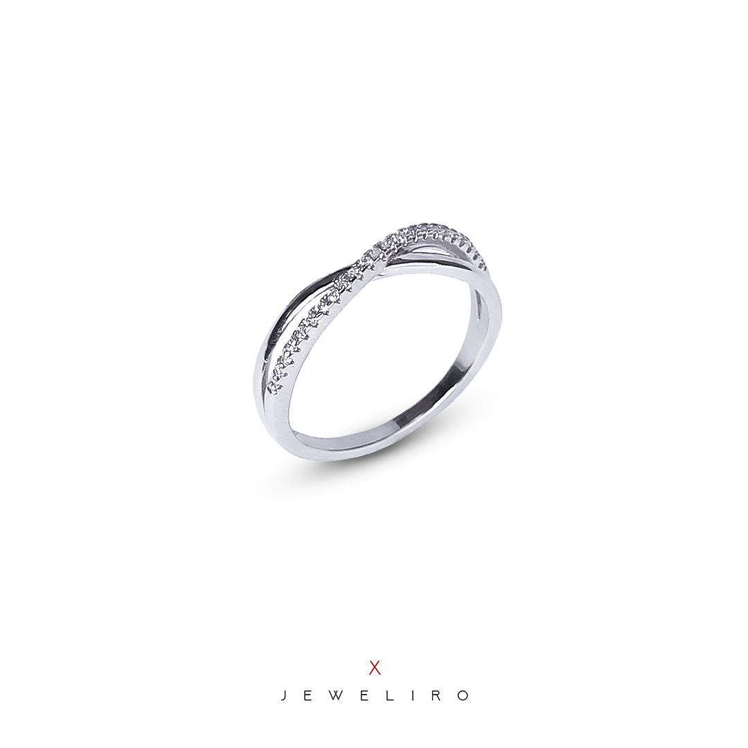 انگشتر نقره ایکس دخترانه