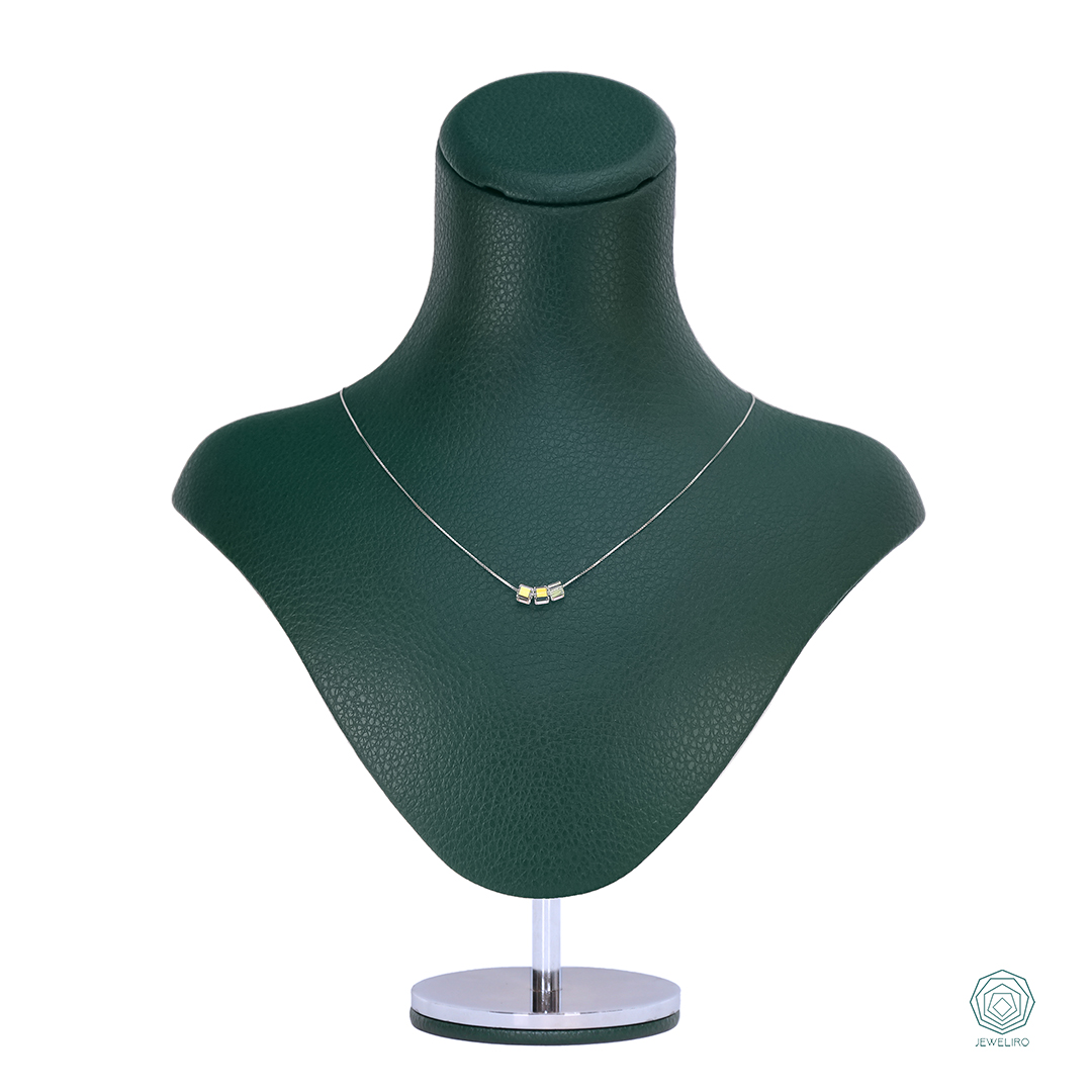 قیمت گردنبند نقره اپال سه تایی