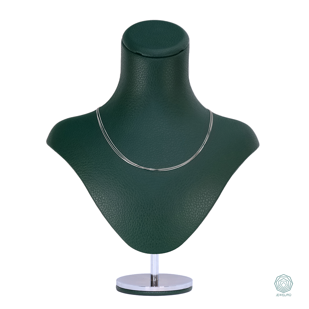 گردنبند نقره هرینگبون سه رج