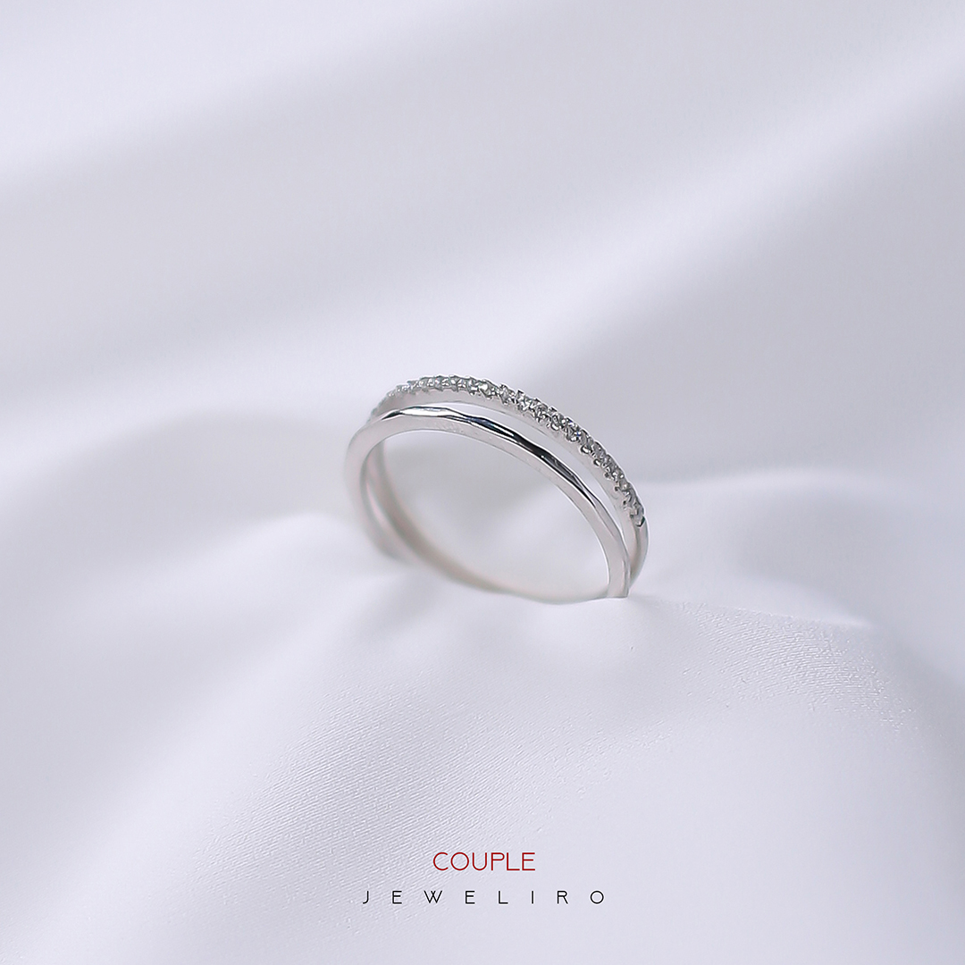 انگشتر نقره کاپل دخترانه