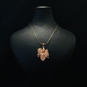 گردنبند برگ مو (انگور) کد JL.JPC.01048