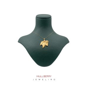 آویز برگ مو روکش طلا زرد کد JL.JPG.01042