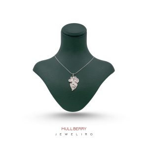 آویز برگ توت روکش رودیوم کد JL.JPW.02017