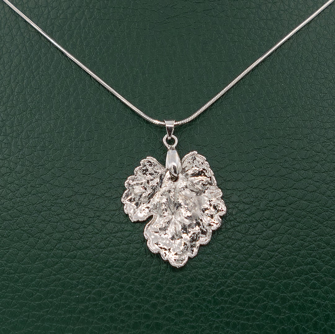 آویز زنانه برگ توت روکش رودیوم