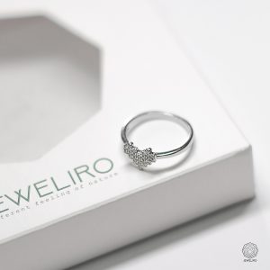 قیمت انگشتر نقره قلب پیکسل