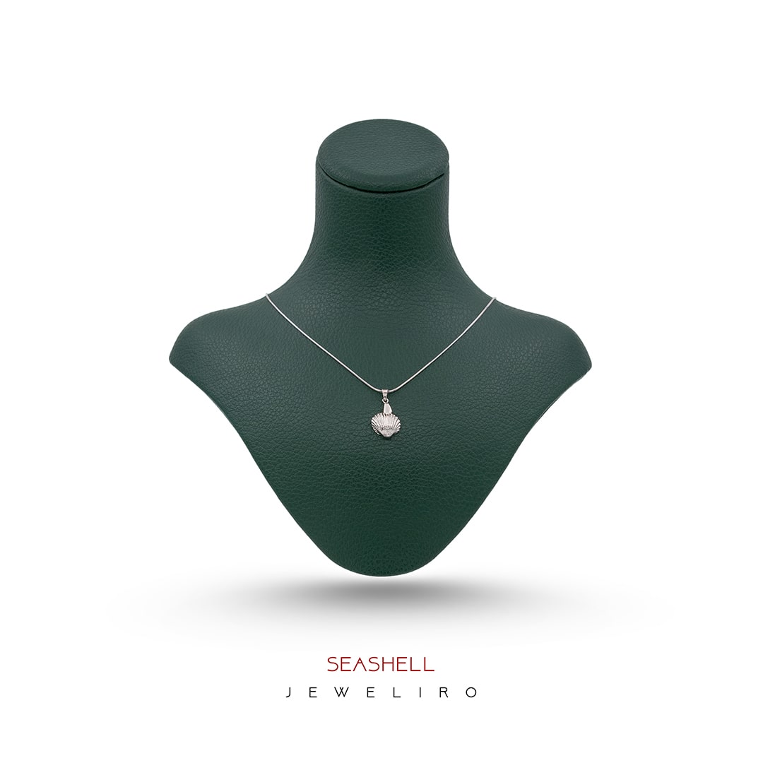 seashell-rhodium-necklace-JL.JPW.03074-min گردنبند صدف دریایی anadara با روکش رودیوم