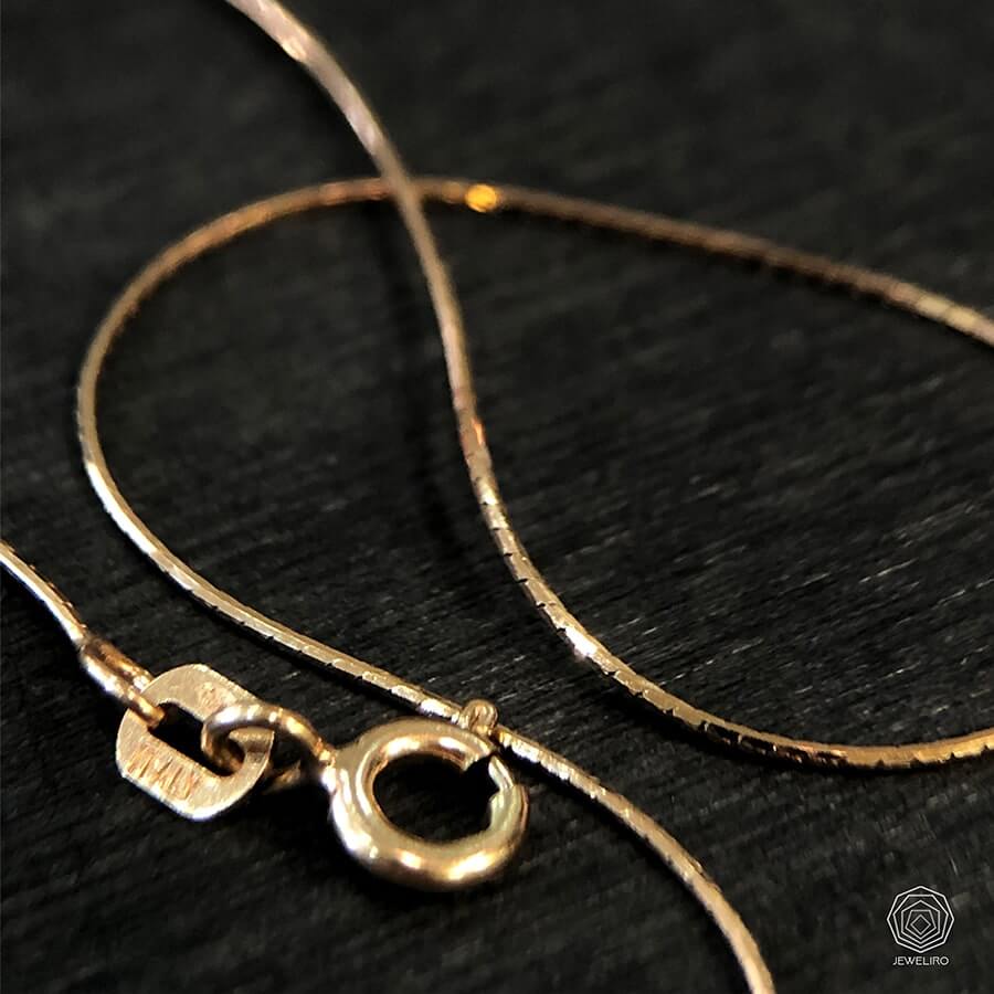 women-necklace-chain-ayne-rosegold-plating-ZAR-min (1) خرید زنجیر نقره طرح آینه آبکاری رزگلد طول 50 سانتیمتر ساخت ایتالیا